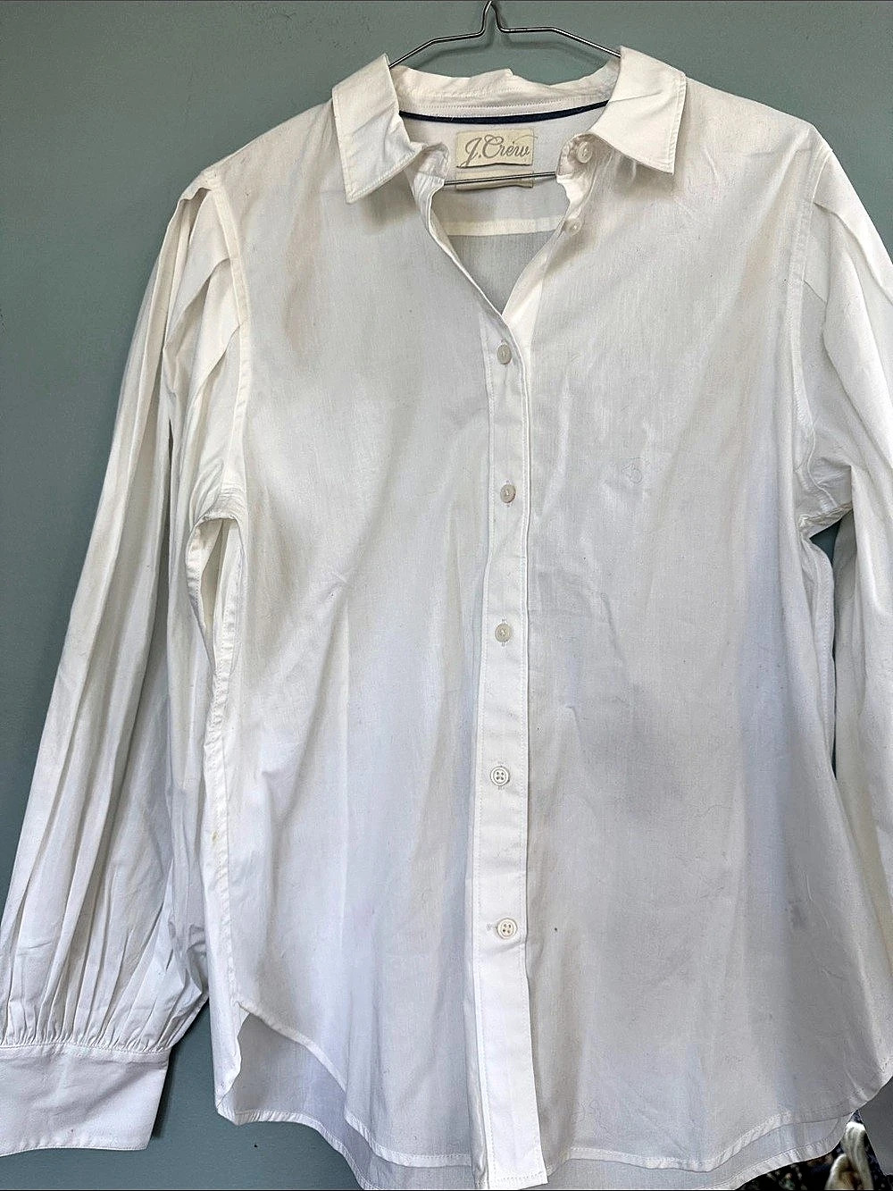 J.Crew Button Down Shirt White Medium Like New